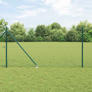 Vidaxl afrasteringspaal groen 10 x 1 m (25 x 25 mm gaas) staal