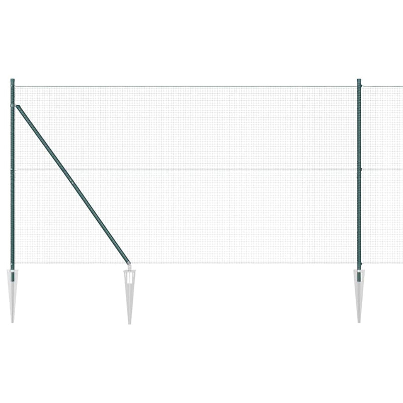 Load image into Gallery viewer, Vidaxl afrasteringspaal groen 10 x 1,4 m (19 x 19 mm gaas)
