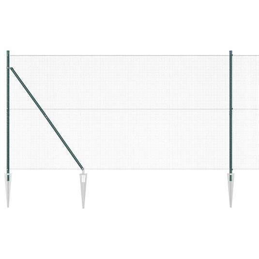 Vidaxl afrasteringspaal groen 10 x 1,4 m (19 x 19 mm gaas)