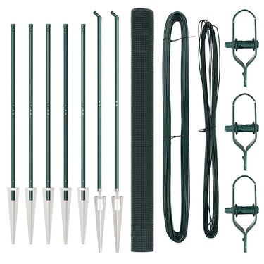 Vidaxl afrasteringspaal groen 10 x 1,6 m (25 x 25 mm gaas)