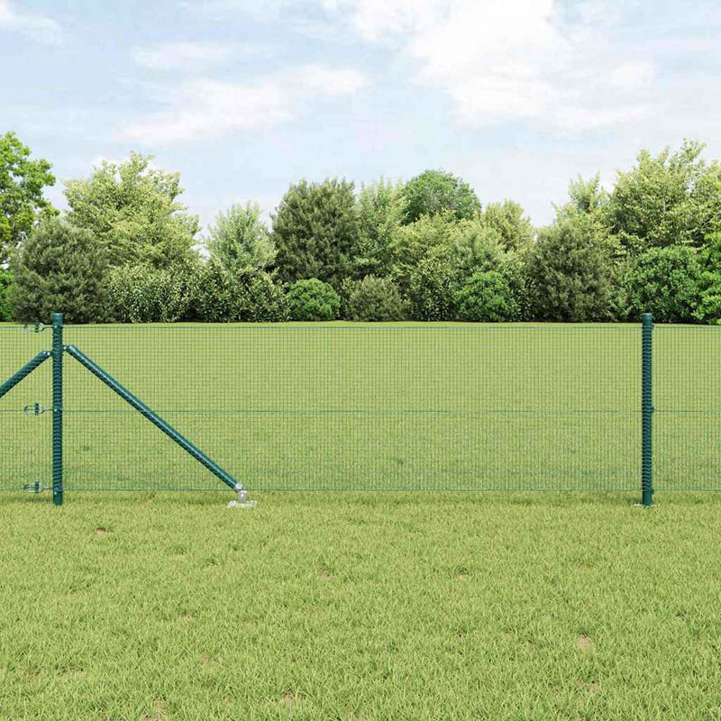 Load image into Gallery viewer, Vidaxl afrasteringspaal groen 25 x 0,5 m (12 x 12 mm gaas) staal
