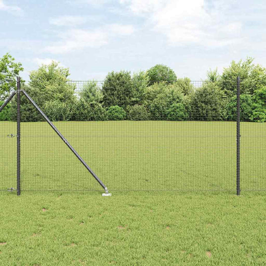 Vidaxl afrasteringspaal grijs 10 x 1,2 m (25 x 25 mm gaas)