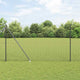 Vidaxl afrasteringspaal grijs 10 x 1,5 m (25 x 25 mm gaas) staal