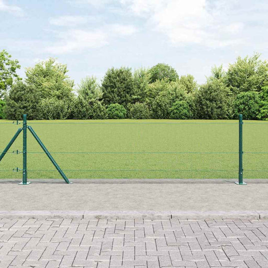 Vidaxl afrasteringspaal groen 10 x 0,5 m (12 x 12 mm mesh) staal
