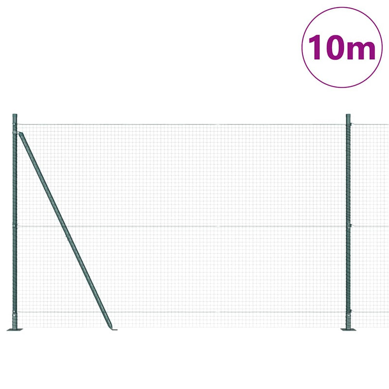 Load image into Gallery viewer, Vidaxl afrasteringspaal groen 10 x 1,4 m (25 x 25 mm gaas)
