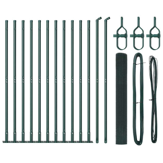 Vidaxl afrasteringspaal groen 25 x 0,8 m (19 x 19 mm gaas)