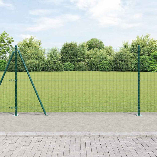 Vidaxl afrasteringspaal groen 25 x 1,2 m (25 x 25 mm gaas)