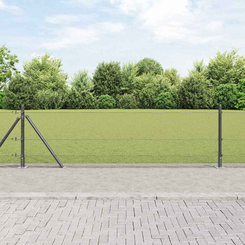 Load image into Gallery viewer, Vidaxl afrasteringspaal grijs 10 x 0,4 m (12 x 12 mm gaas)
