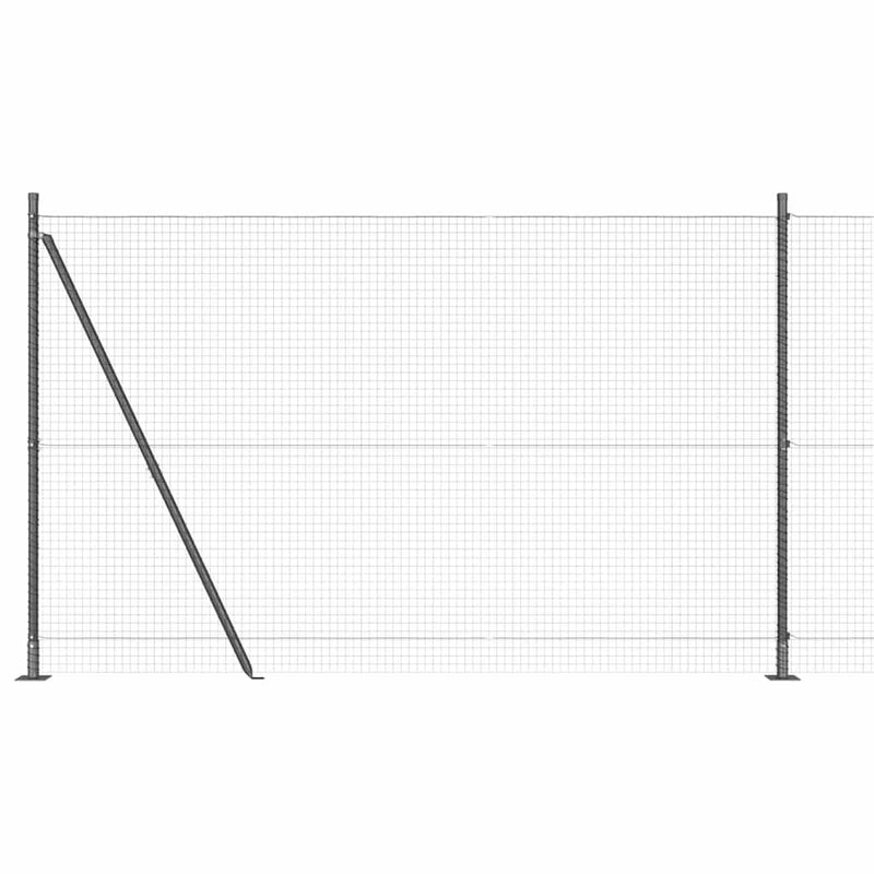 Load image into Gallery viewer, Vidaxl afrasteringspaal grijs 10 x 1,5 m (25 x 25 mm gaas) staal
