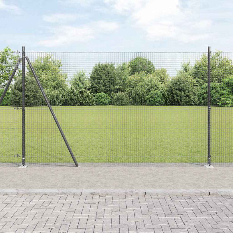 Load image into Gallery viewer, Vidaxl afrasteringspaal grijs 10 x 1,6 m (25 x 25 mm gaas)
