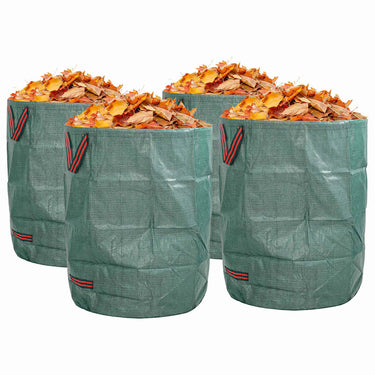 Vidaxl tuinafvalzakken 4 pcs groen 66 x 66 x 83,5 cm polypropyleen