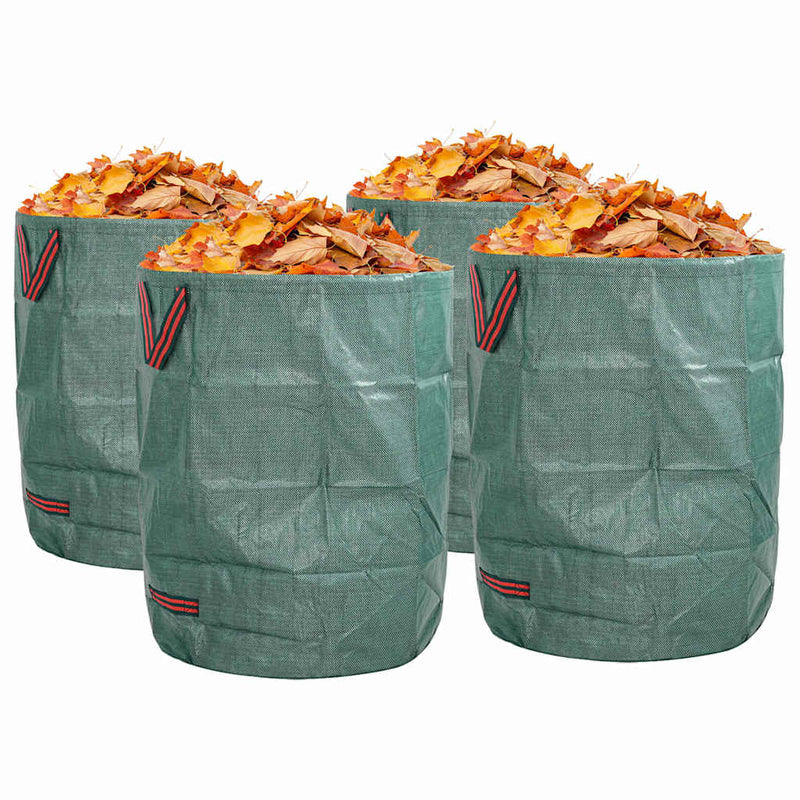 Load image into Gallery viewer, Vidaxl tuinafvalzakken 4 pcs groen 66 x 66 x 83,5 cm polypropyleen
