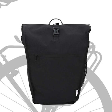 Vidaxl fietstas zwart 34 x 16 x 59 cm polyester