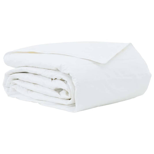 Vidaxl zomer dekbed wit 240 x 220 cm veren