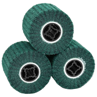 Vidaxl schuurrollen 3 pcs groen 12 x 12 x 10 cm synthetische vezel