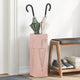 Vidaxl paraplu standaard met opslag roze 15,5 x 15,5 x 49 cm metaal