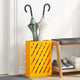 Vidaxl regen paraplu standaard mosterdgeel 28 x 12 x 41 cm staal