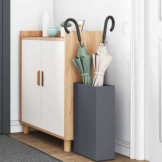 Vidaxl paraplu standaard antraciet 28 x 12 x 41 cm staal