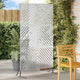 Vidaxl privacyscherm 100 x 50 x 180 cm gegalvaniseerd staal zilver