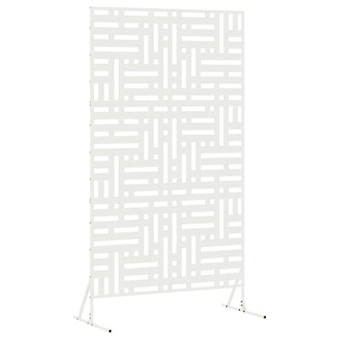 Vidaxl privacyscherm wit 100 x 50 x 180 cm staal