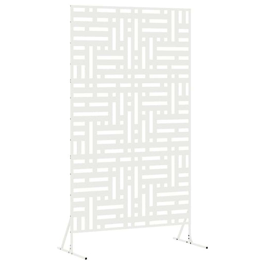 Vidaxl privacyscherm wit 100 x 50 x 180 cm staal