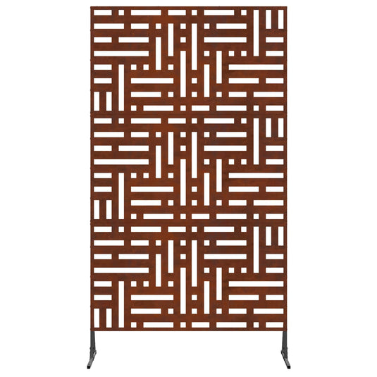 Vidaxl privacyscherm grijs 100 x 50 x 180 cm cortenstaal