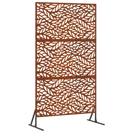 Vidaxl privacyscherm grijs 100 x 50 x 180 cm cortenstaal