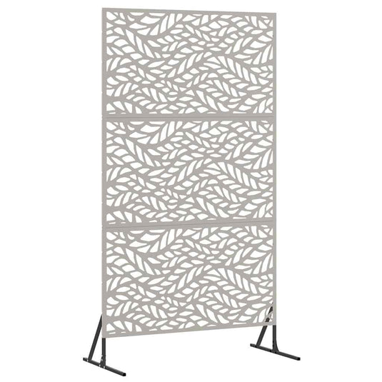 Vidaxl privacyscherm grijs 100 x 50 x 180 cm cortenstaal