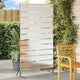 Vidaxl privacyscherm 100 x 50 x 180 cm roestvrij staal zilver