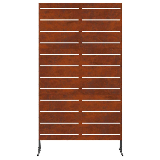 Vidaxl privacyscherm grijs 100 x 50 x 180 cm cortenstaal