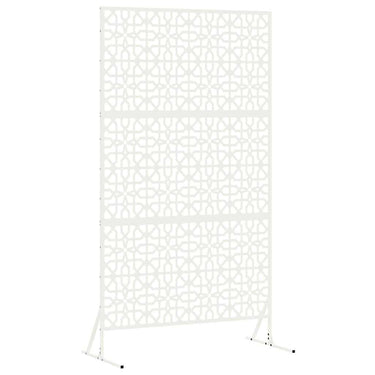 Vidaxl privacyscherm wit 100 x 50 x 180 cm staal