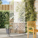 Vidaxl privacyscherm 100 x 50 x 180 cm roestvrij staal zilver