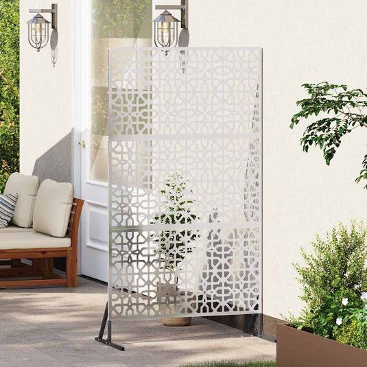 Vidaxl privacyscherm 100 x 50 x 180 cm roestvrij staal zilver