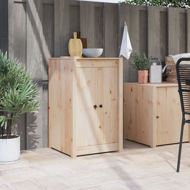 Vidaxl keukendeur bruin eiken 50 x 9 x 82 cm massief grenenhout