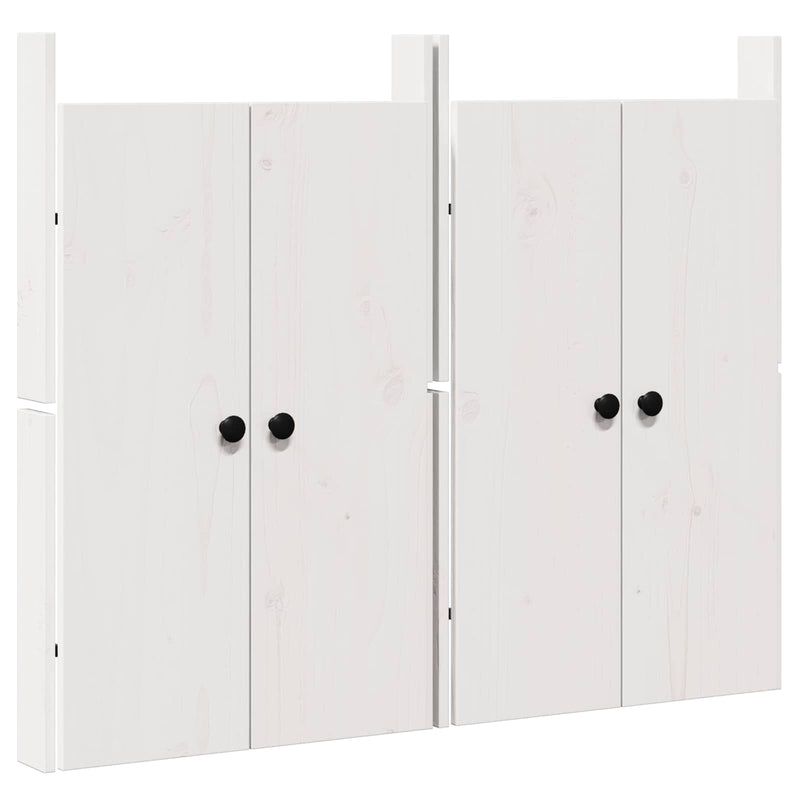 Load image into Gallery viewer, Vidaxl keukendeur meppel 2 st wit 50 x 9 x 82 cm massief grenenhout
