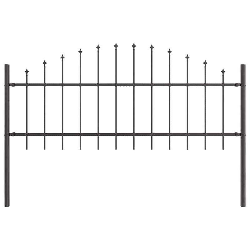 Load image into Gallery viewer, Vidaxl tuinhek grijs 170 x 140 cm gepoedercoat staal
