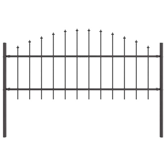 Vidaxl tuinhek grijs 170 x 140 cm gepoedercoat staal