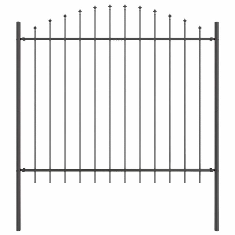 Load image into Gallery viewer, Vidaxl tuinhek grijs 170 x 165 cm gepoedercoat staal
