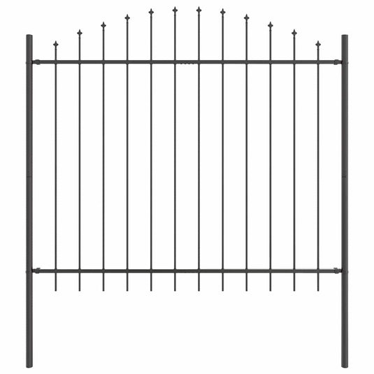 Vidaxl tuinhek grijs 170 x 165 cm gepoedercoat staal