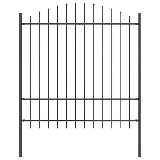 Vidaxl tuinhek grijs 170 x 215 cm gepoedercoat staal