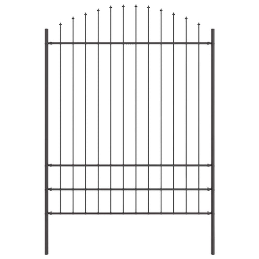 Vidaxl tuinhek grijs 170 x 225 cm gepoedercoat staal