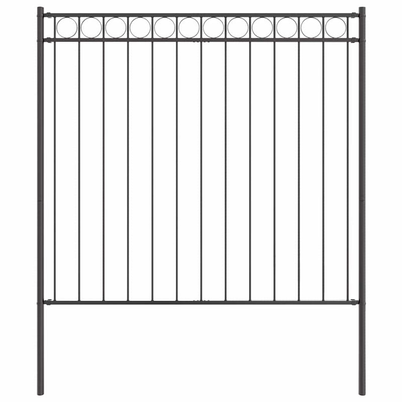 Load image into Gallery viewer, Vidaxl hecelement grijs 170 x 170 cm staal
