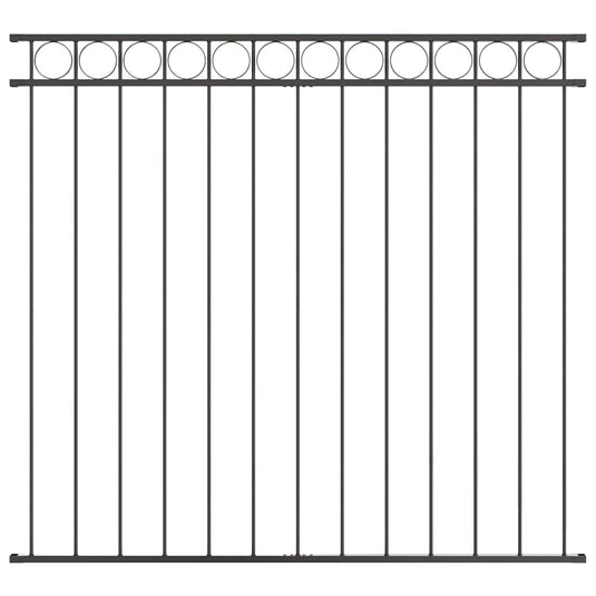 Vidaxl hecelement grijs 170 x 120 cm staal