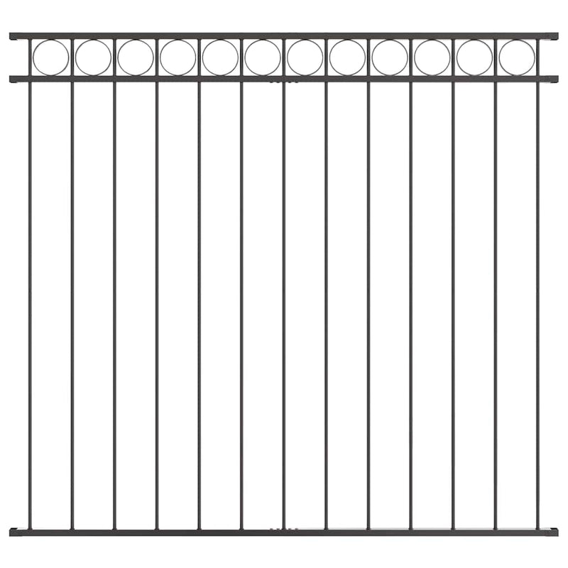 Load image into Gallery viewer, Vidaxl hecelement grijs 170 x 150 cm staal
