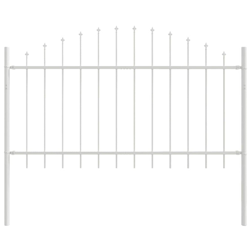 Load image into Gallery viewer, Vidaxl tuinhek wit 170 x 140 cm gepoedercoat staal
