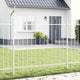 Vidaxl tuinhek wit 170 x 190 cm gepoedercoat staal