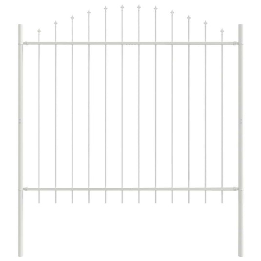Vidaxl tuinhek wit 170 x 190 cm gepoedercoat staal
