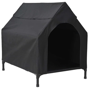 Vidaxl huis voor huisdieren zwart 110 x 75 x 90 cm staal