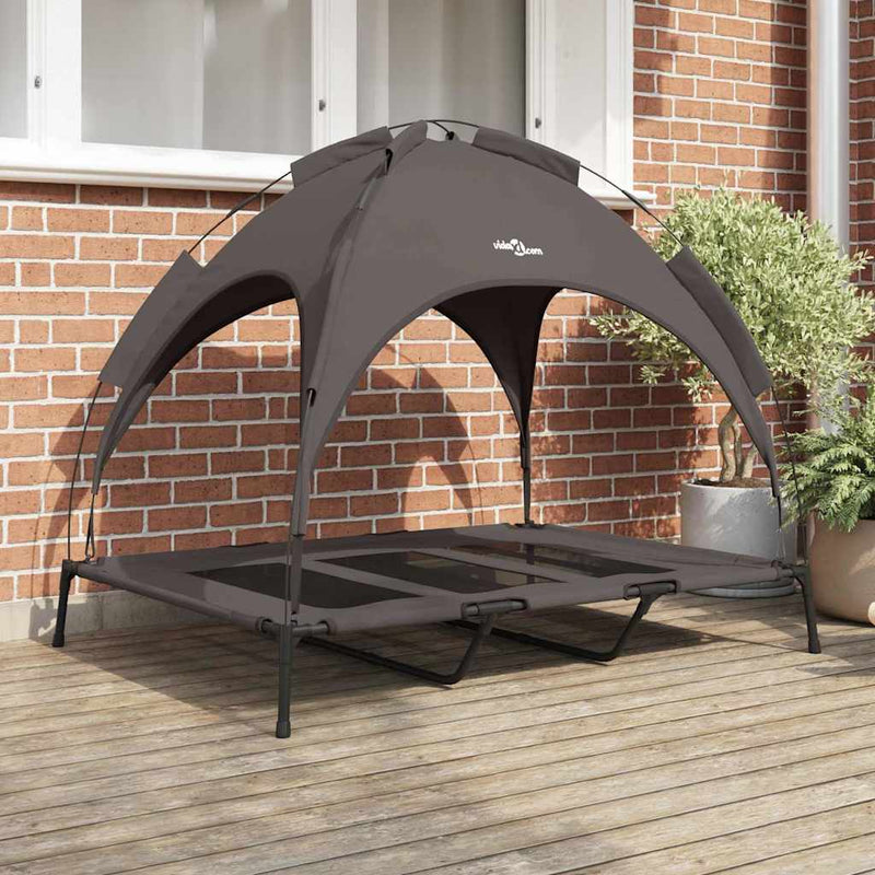Load image into Gallery viewer, Vidaxl hondenbed bruin 122 x 93 x 106,5 cm staal
