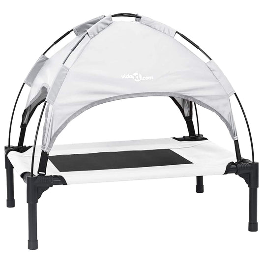 Vidaxl hondenbed zilvergrijs 62 x 48 x 61 cm staal